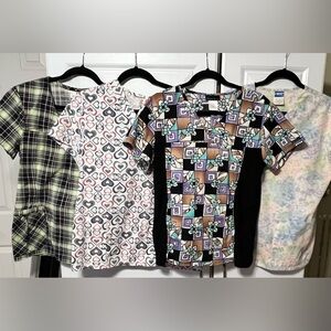 Nursing scrub top bundle size M and one is S